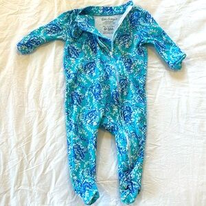 Lilly Pulitzer 0-3 month onesie with easy zipper